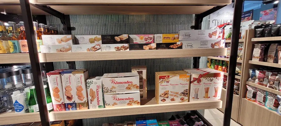 Spanish turrón, marzipan and gifting confectionery on a dedicated seasonal display bay.